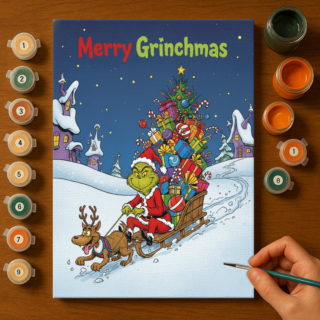 Colorful Christmas Joy #37 | Paint by Numbers Kit EasyArtJoy