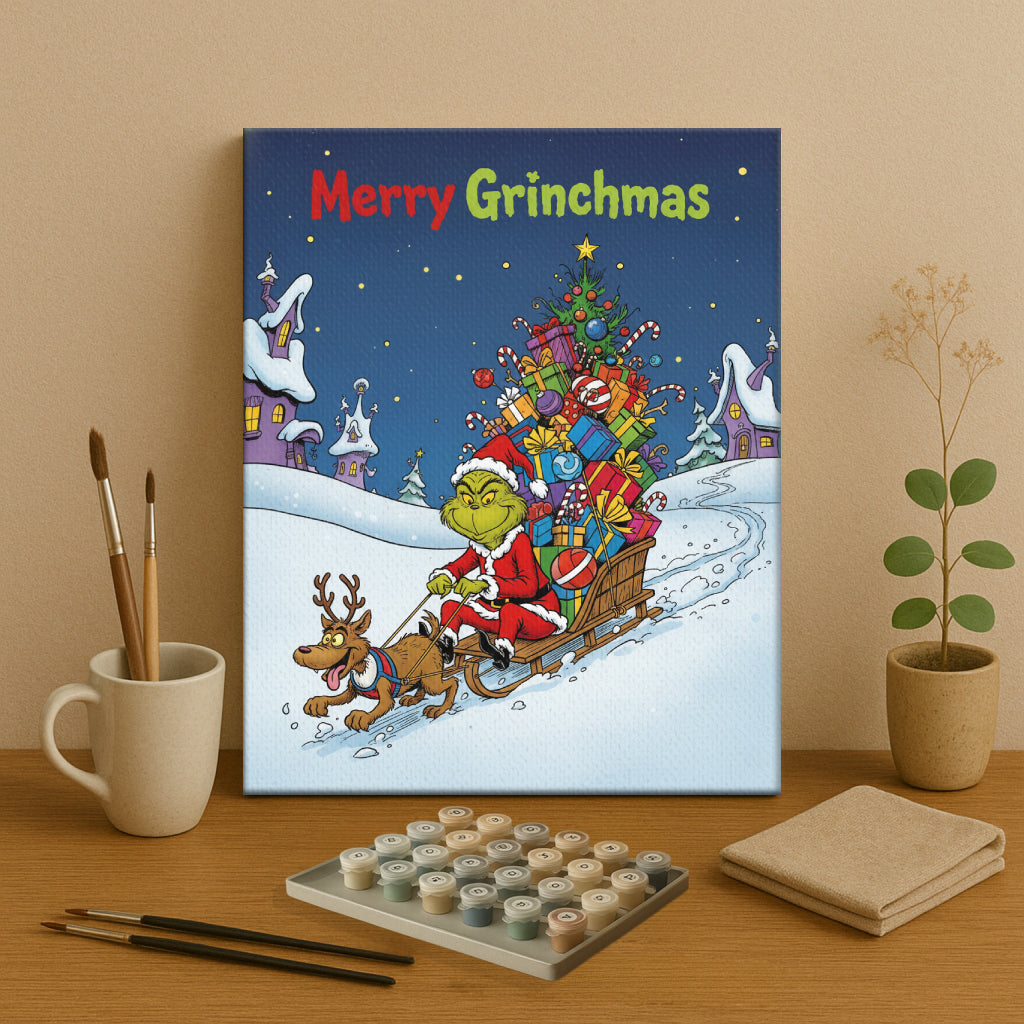 Colorful Christmas Joy #37 | Paint by Numbers Kit EasyArtJoy