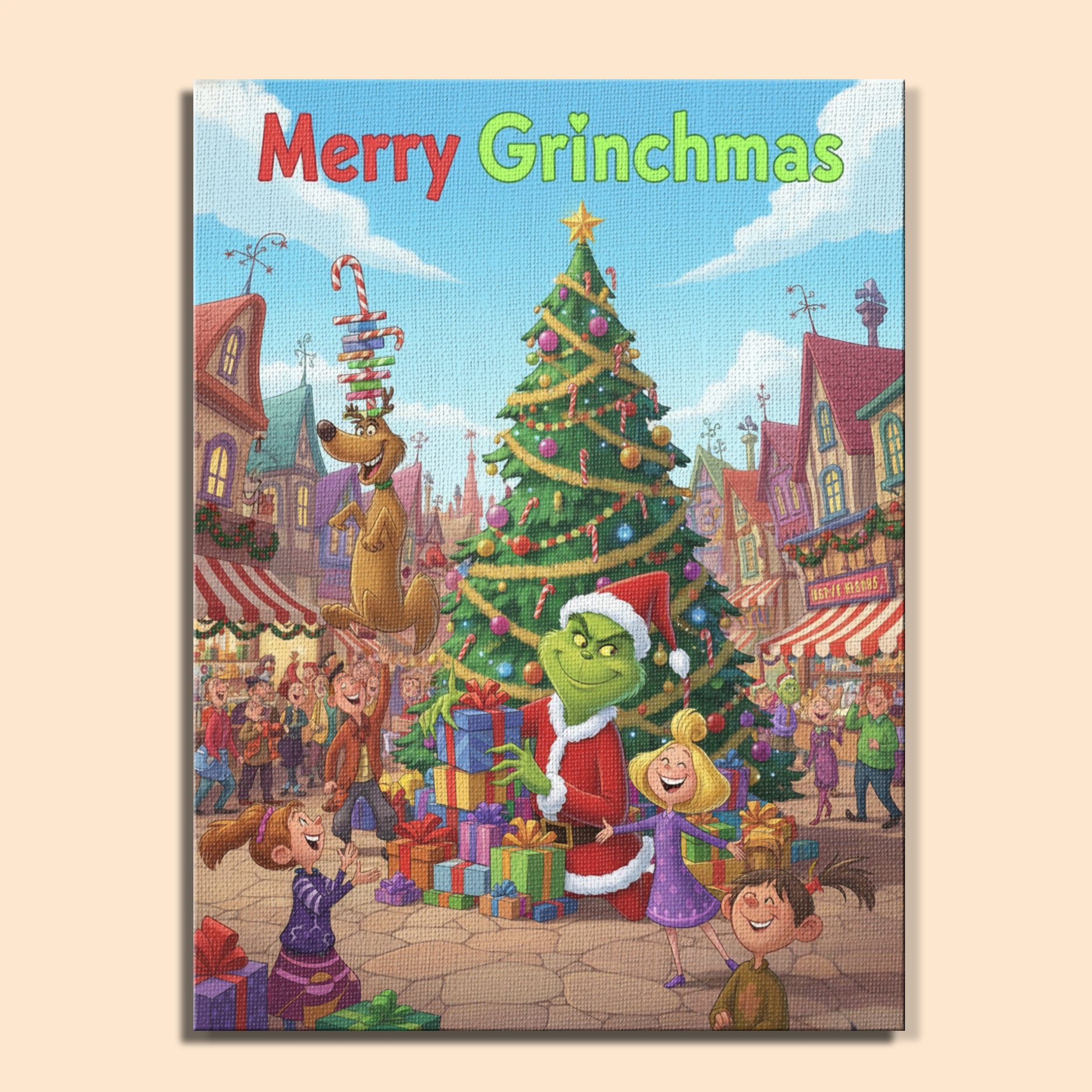 Colorful Christmas Joy #38 | Paint by Numbers Kit EasyArtJoy