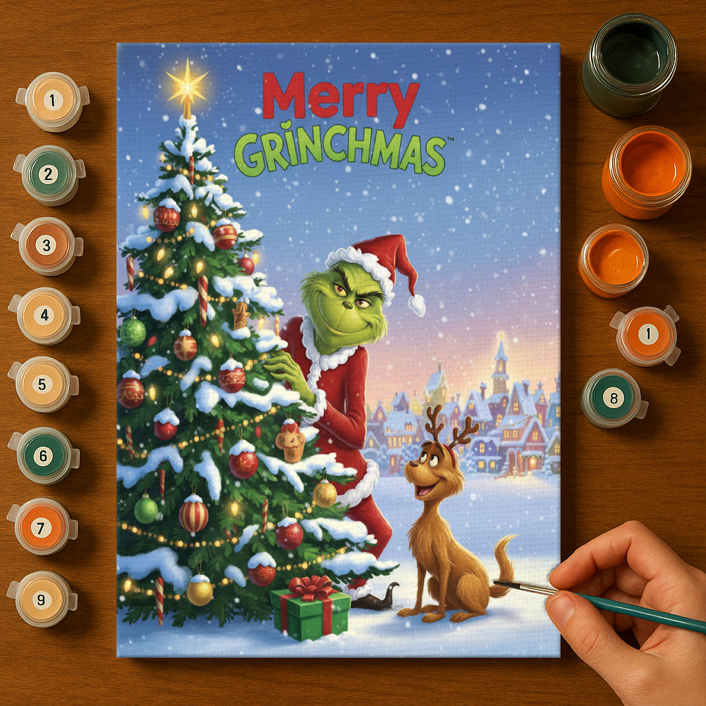 Colorful Christmas Joy #39 | Paint by Numbers Kit EasyArtJoy