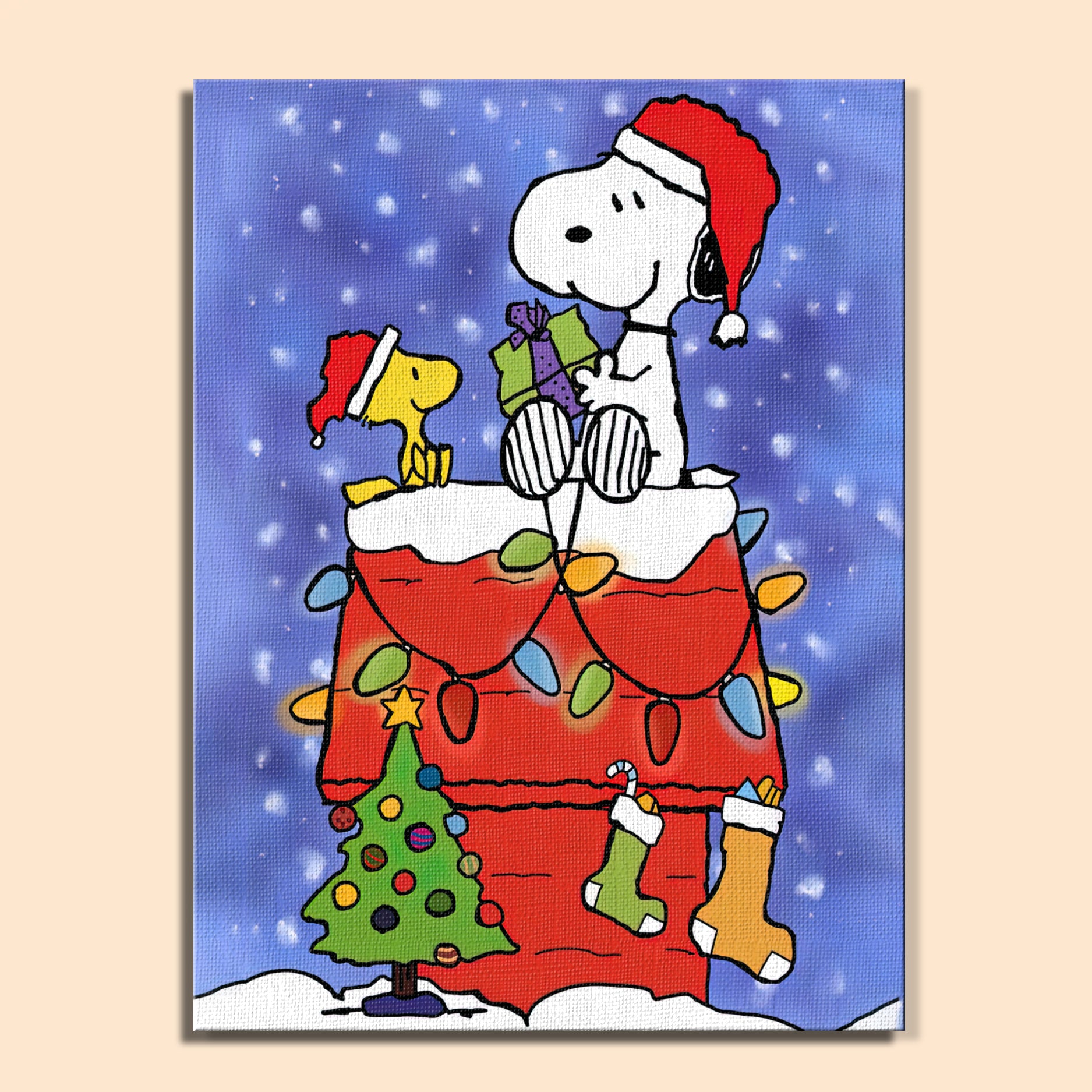 Colorful Christmas Joy #3 | Paint by Numbers Kit EasyArtJoy