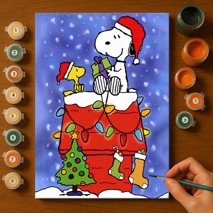 Colorful Christmas Joy #3 | Paint by Numbers Kit EasyArtJoy