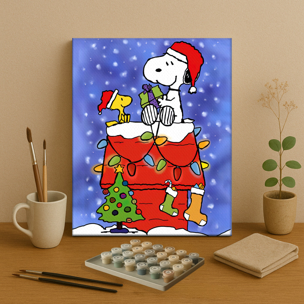 Colorful Christmas Joy #3 | Paint by Numbers Kit EasyArtJoy