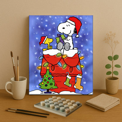 Colorful Christmas Joy #3 | Paint by Numbers Kit EasyArtJoy