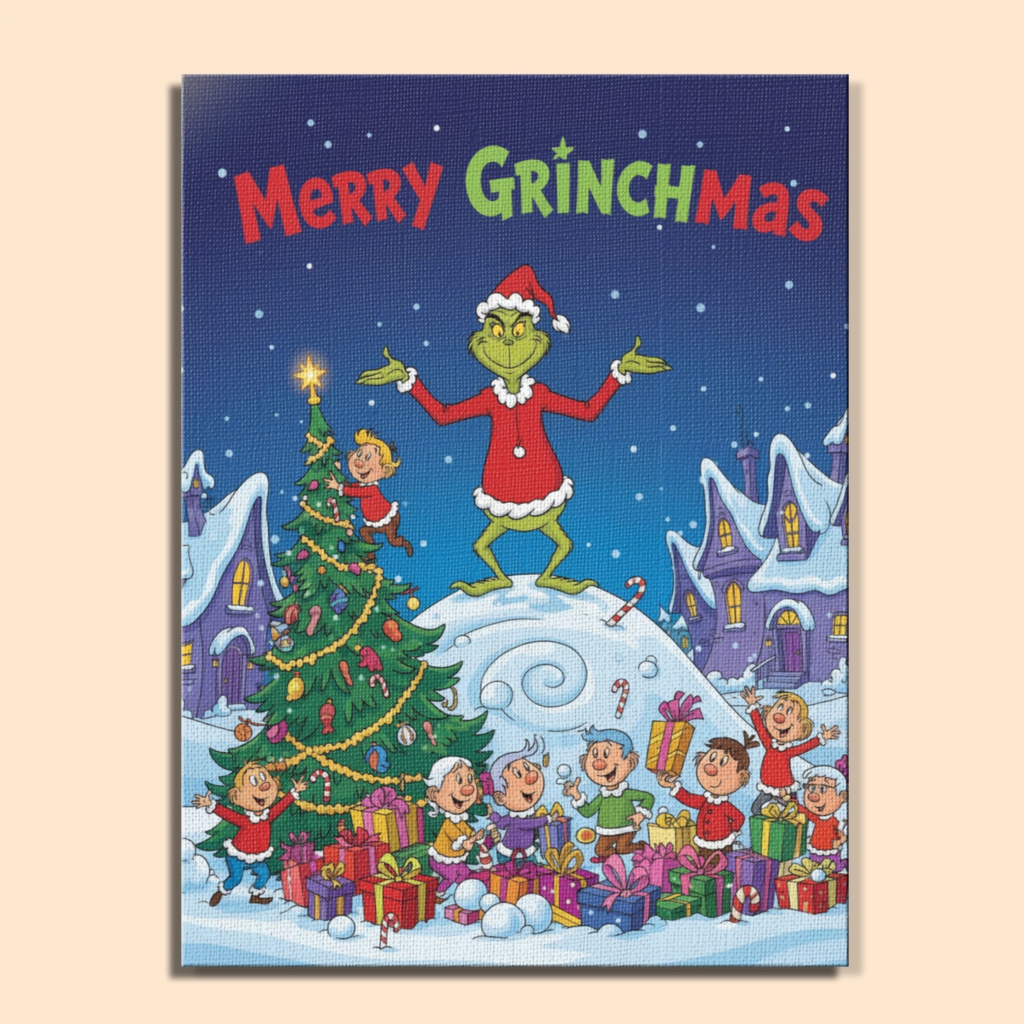 Colorful Christmas Joy #40 | Paint by Numbers Kit EasyArtJoy