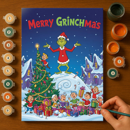 Colorful Christmas Joy #40 | Paint by Numbers Kit EasyArtJoy