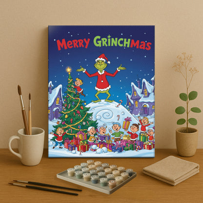 Colorful Christmas Joy #40 | Paint by Numbers Kit EasyArtJoy