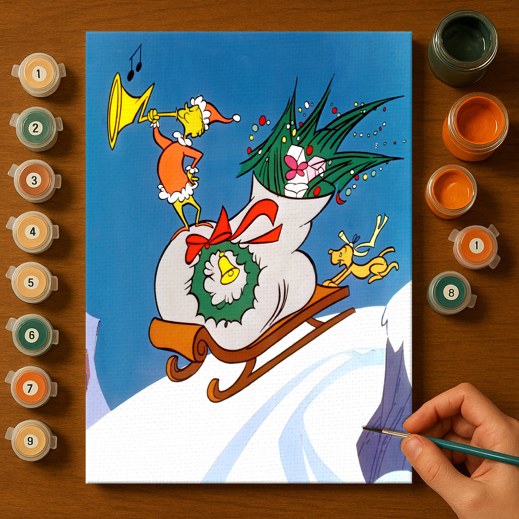 Colorful Christmas Joy #42 | Paint by Numbers Kit EasyArtJoy