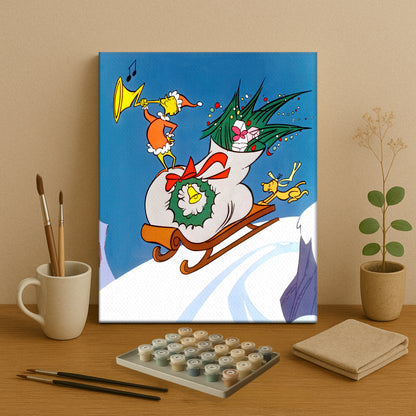 Colorful Christmas Joy #42 | Paint by Numbers Kit EasyArtJoy