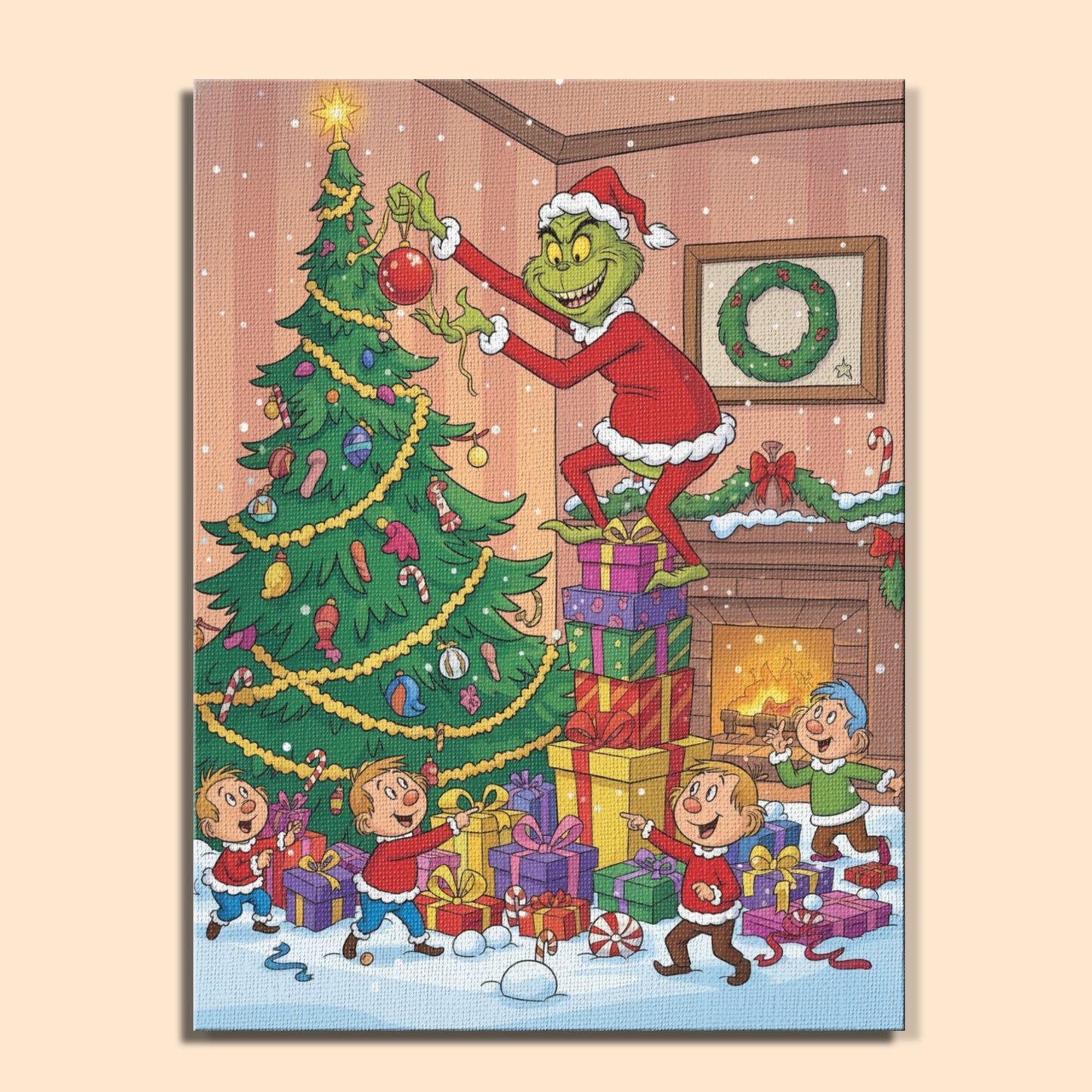 Colorful Christmas Joy #43 | Paint by Numbers Kit