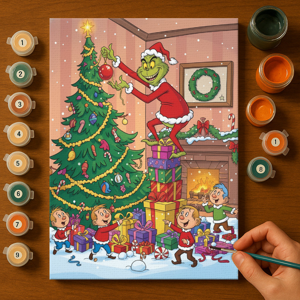 Colorful Christmas Joy #43 | Paint by Numbers Kit