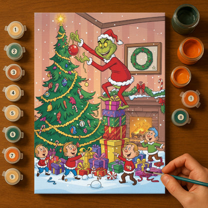 Colorful Christmas Joy #43 | Paint by Numbers Kit