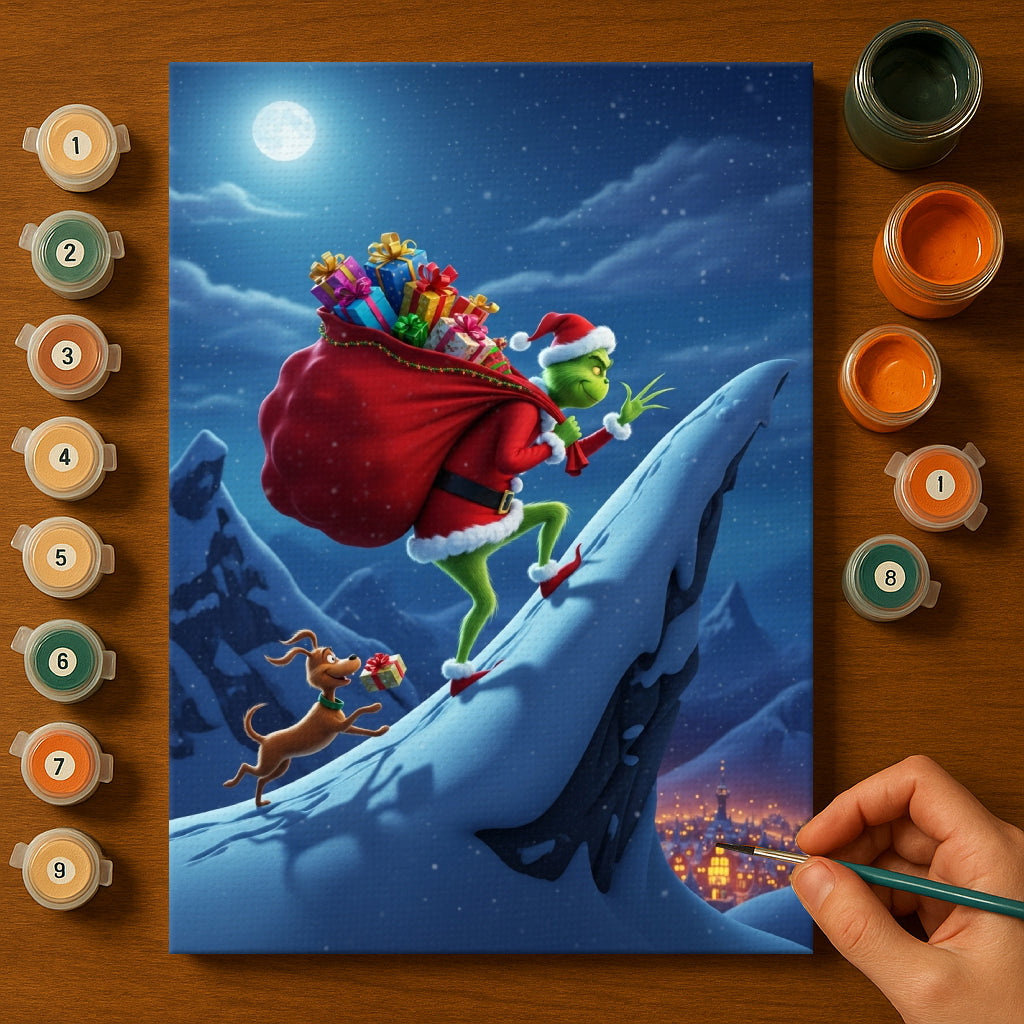 Colorful Christmas Joy #44 | Paint by Numbers Kit EasyArtJoy