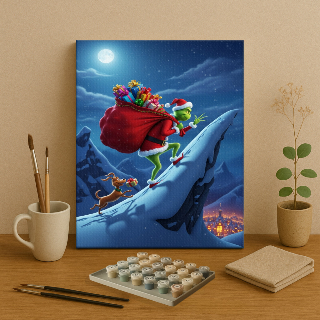 Colorful Christmas Joy #44 | Paint by Numbers Kit EasyArtJoy