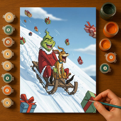 Colorful Christmas Joy #45 | Paint by Numbers Kit EasyArtJoy