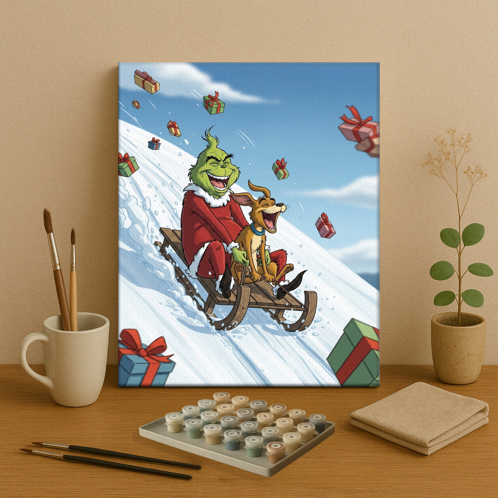 Colorful Christmas Joy #45 | Paint by Numbers Kit EasyArtJoy