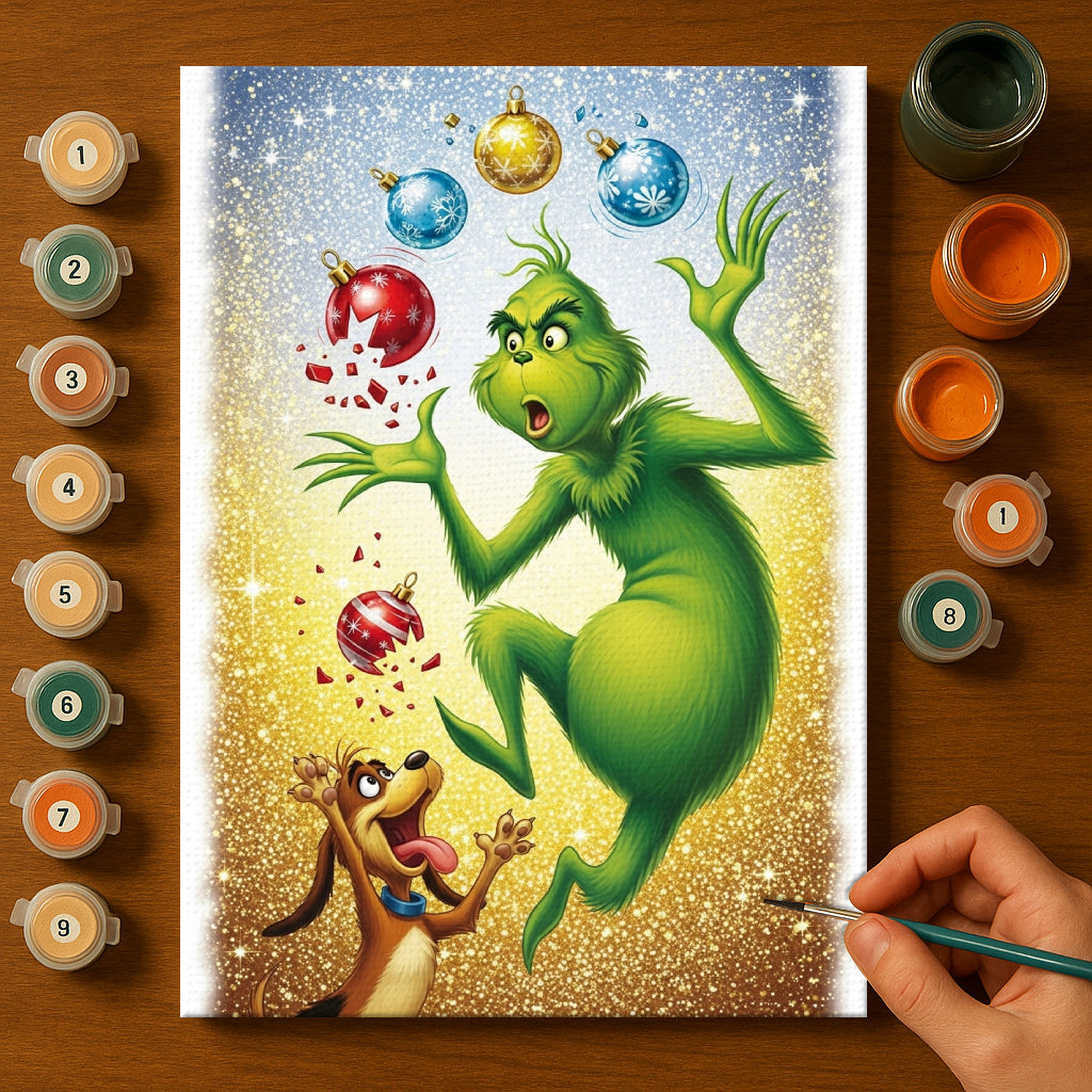 Colorful Christmas Joy #46 | Paint by Numbers Kit EasyArtJoy