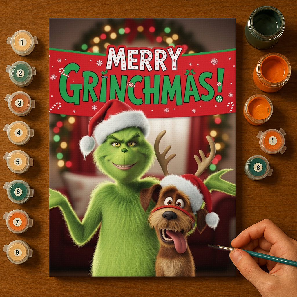 Colorful Christmas Joy #48 | Paint by Numbers Kit EasyArtJoy