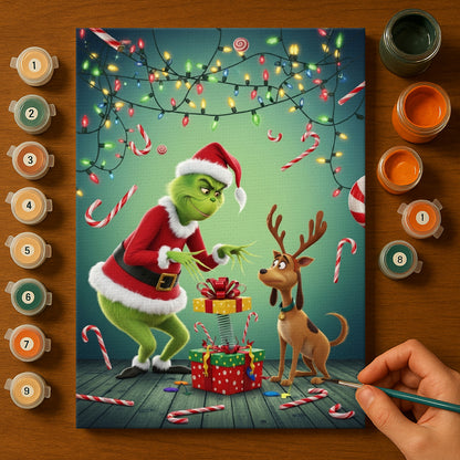 Colorful Christmas Joy #51 | Paint by Numbers Kit EasyArtJoy