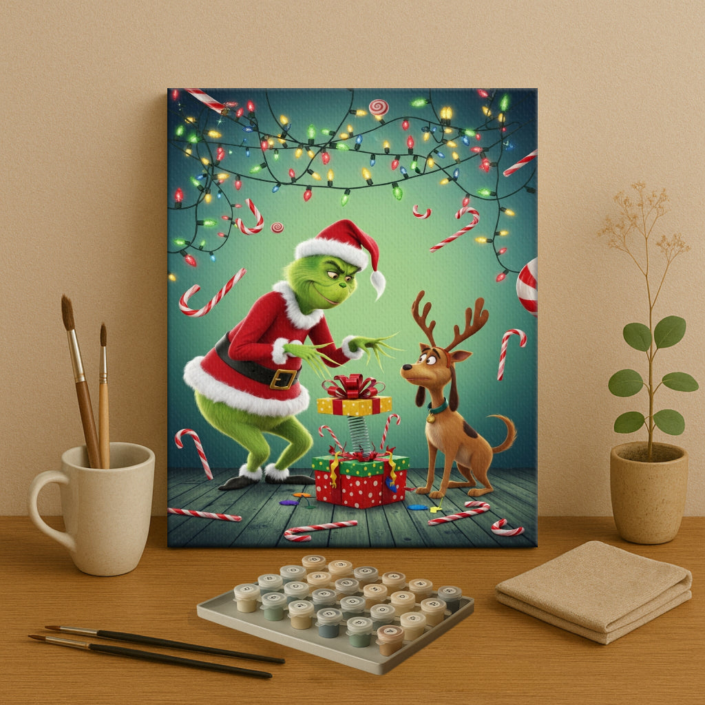 Colorful Christmas Joy #51 | Paint by Numbers Kit EasyArtJoy