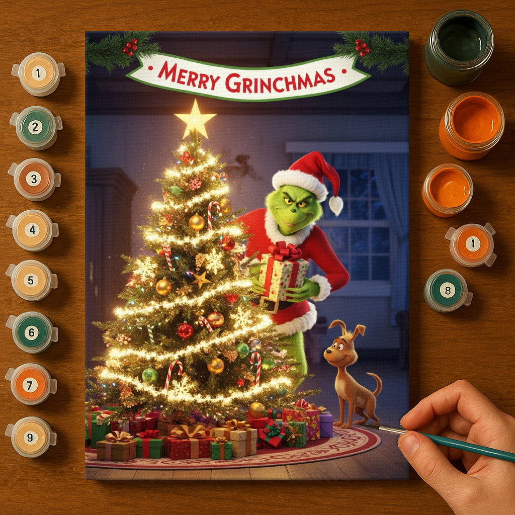 Colorful Christmas Joy #52 | Paint by Numbers Kit EasyArtJoy