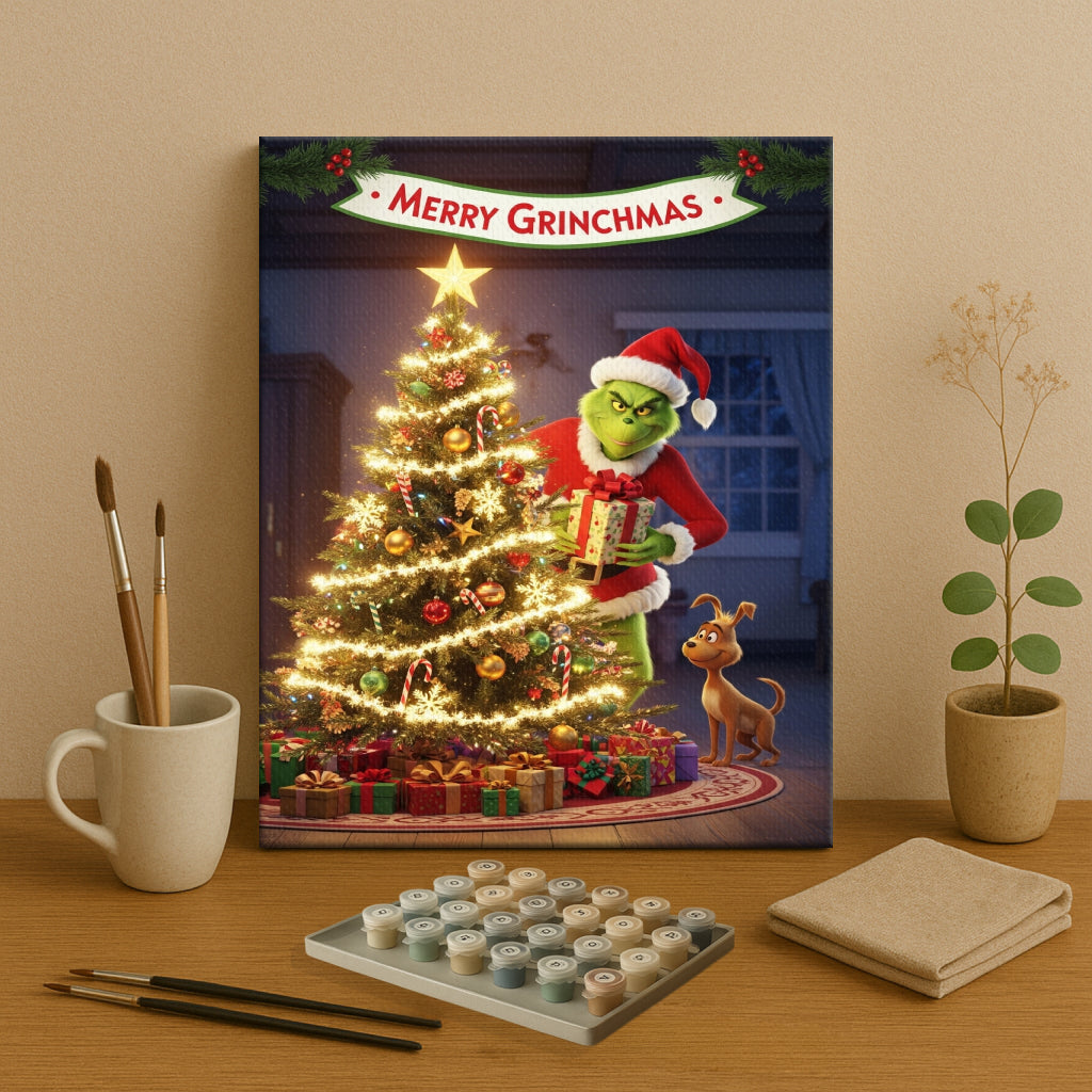 Colorful Christmas Joy #52 | Paint by Numbers Kit EasyArtJoy