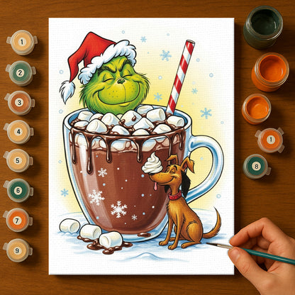 Colorful Christmas Joy #53 | Paint by Numbers Kit EasyArtJoy