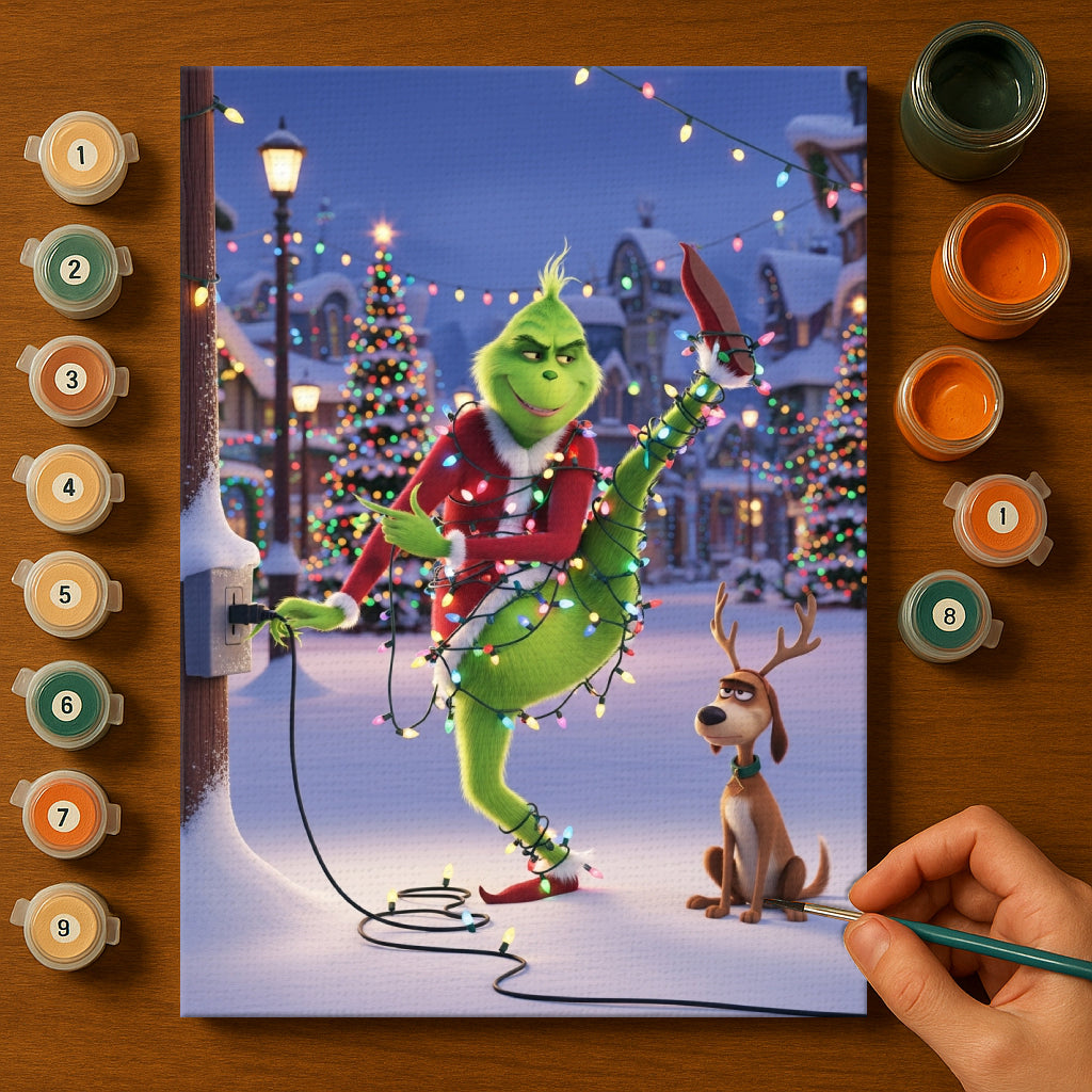 Colorful Christmas Joy #54 | Paint by Numbers Kit EasyArtJoy