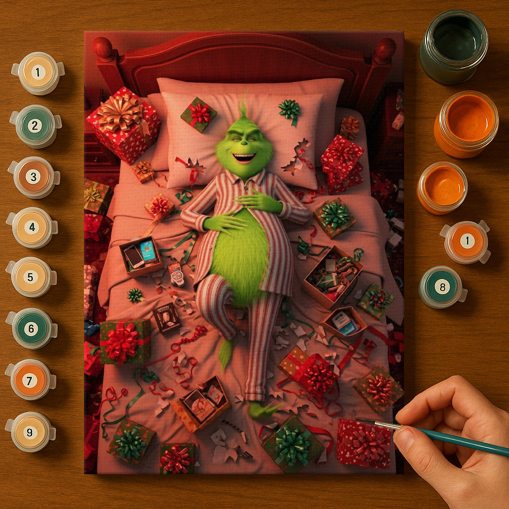 Colorful Christmas Joy #55 | Paint by Numbers Kit EasyArtJoy