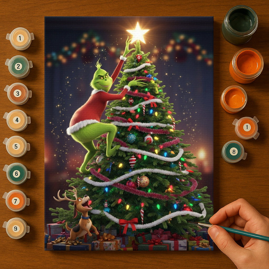 Colorful Christmas Joy #56 | Paint by Numbers Kit EasyArtJoy