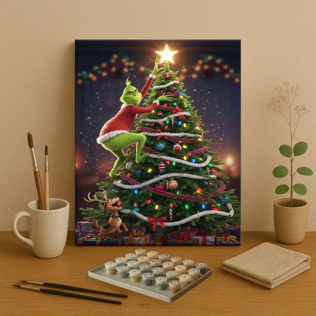 Colorful Christmas Joy #56 | Paint by Numbers Kit EasyArtJoy