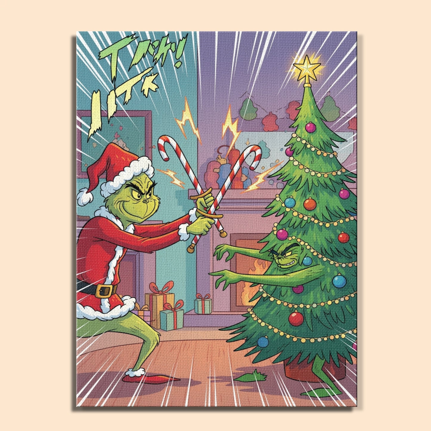 Colorful Christmas Joy #58 | Paint by Numbers Kit EasyArtJoy