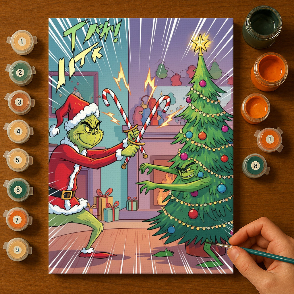 Colorful Christmas Joy #58 | Paint by Numbers Kit EasyArtJoy