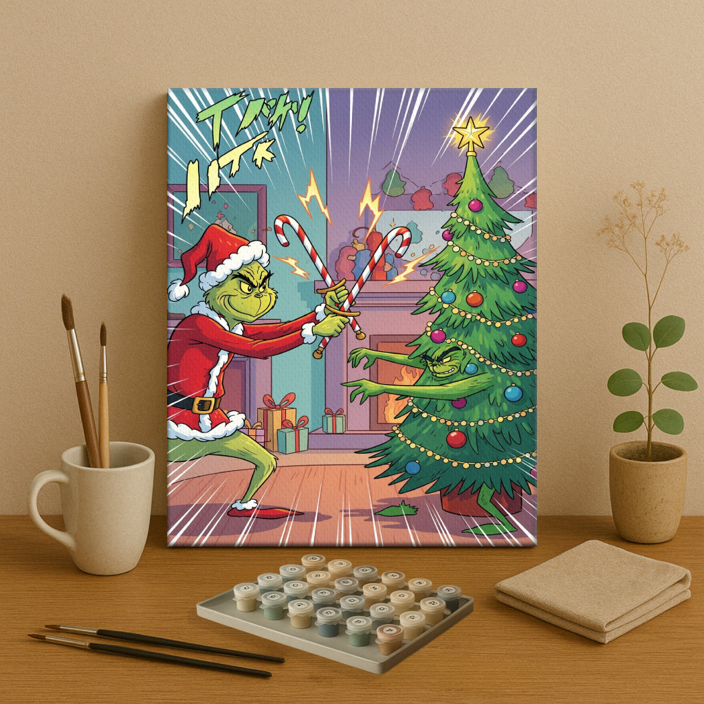 Colorful Christmas Joy #58 | Paint by Numbers Kit EasyArtJoy