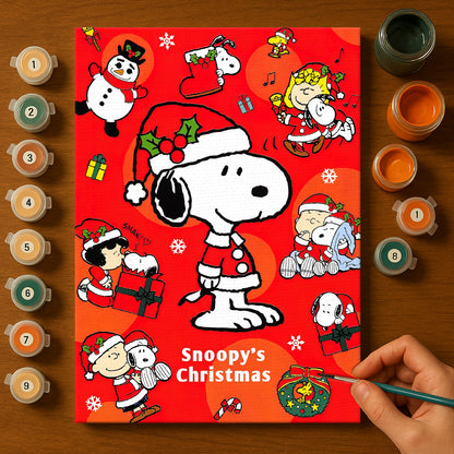 Colorful Christmas Joy #5 | Paint by Numbers Kit EasyArtJoy