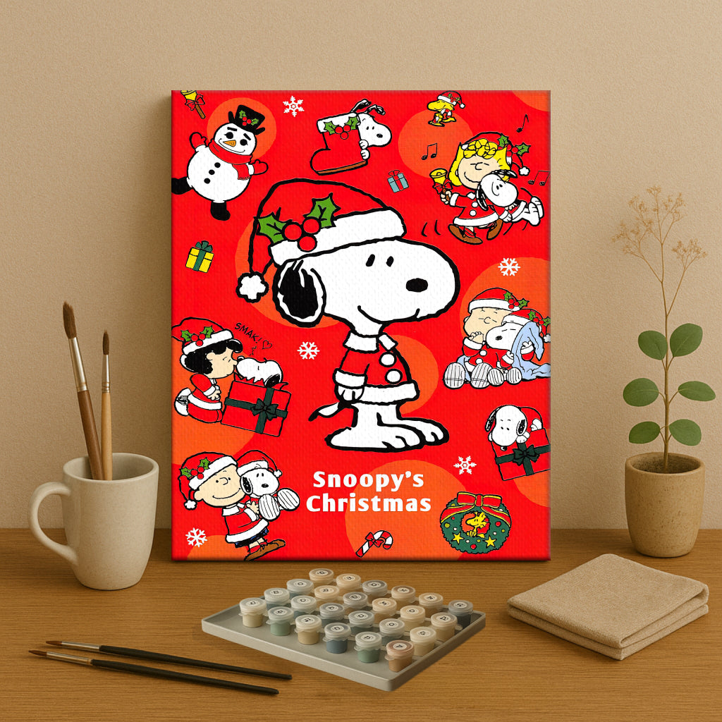 Colorful Christmas Joy #5 | Paint by Numbers Kit EasyArtJoy