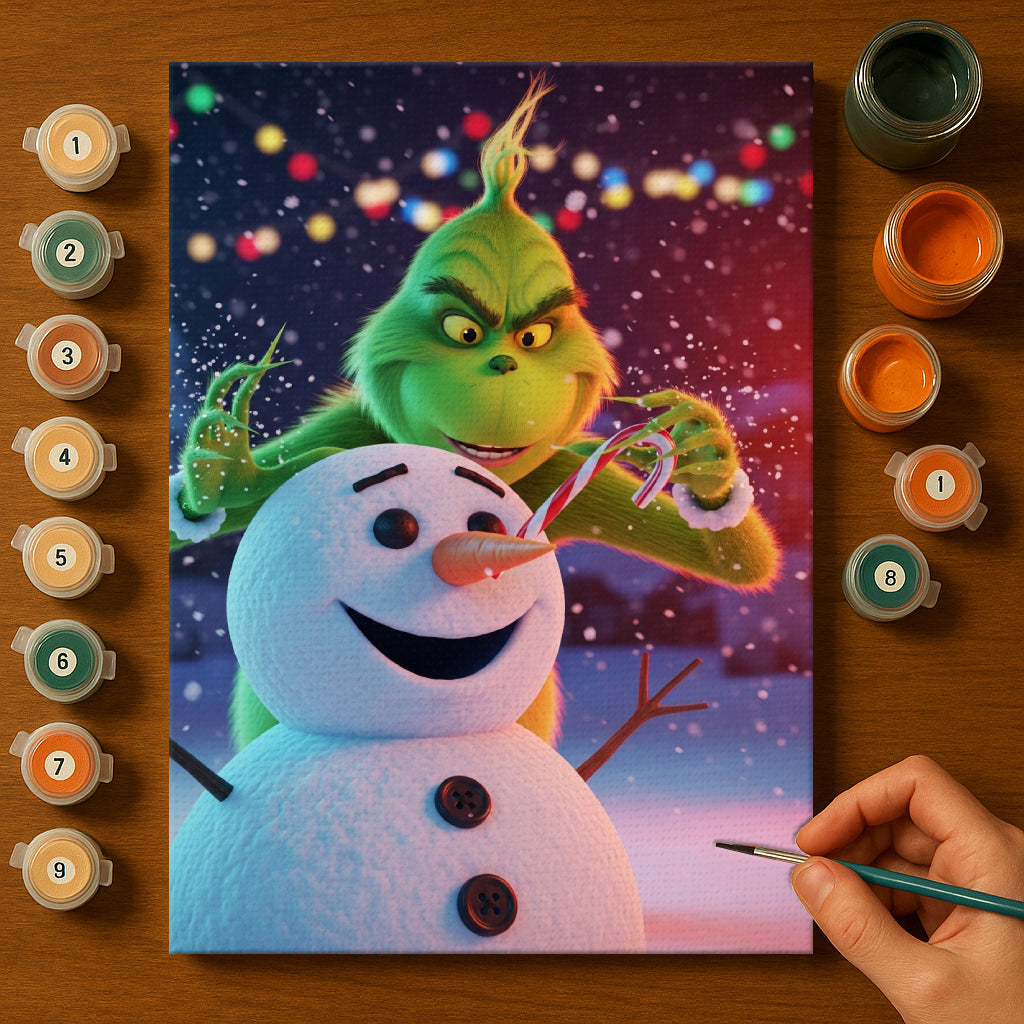 Colorful Christmas Joy #60 | Paint by Numbers Kit EasyArtJoy