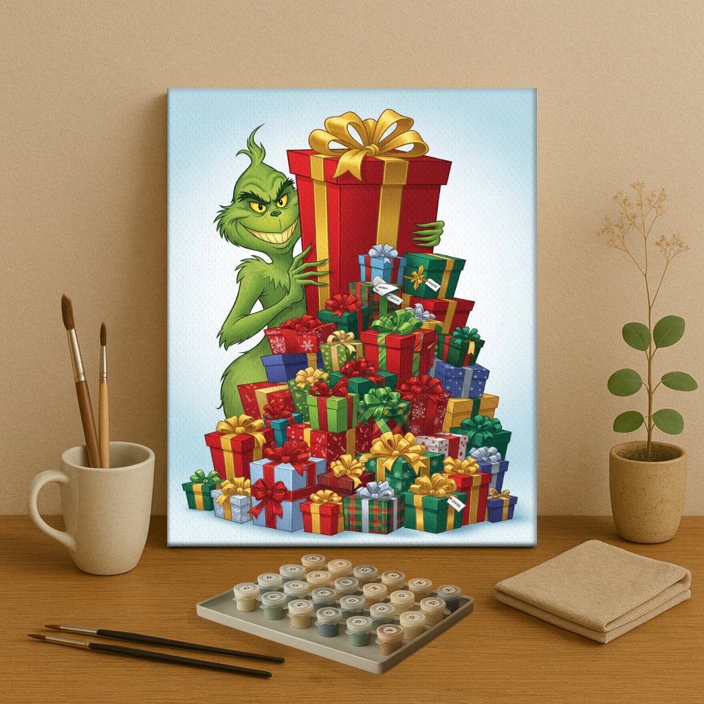 Colorful Christmas Joy #62 | Paint by Numbers Kit EasyArtJoy