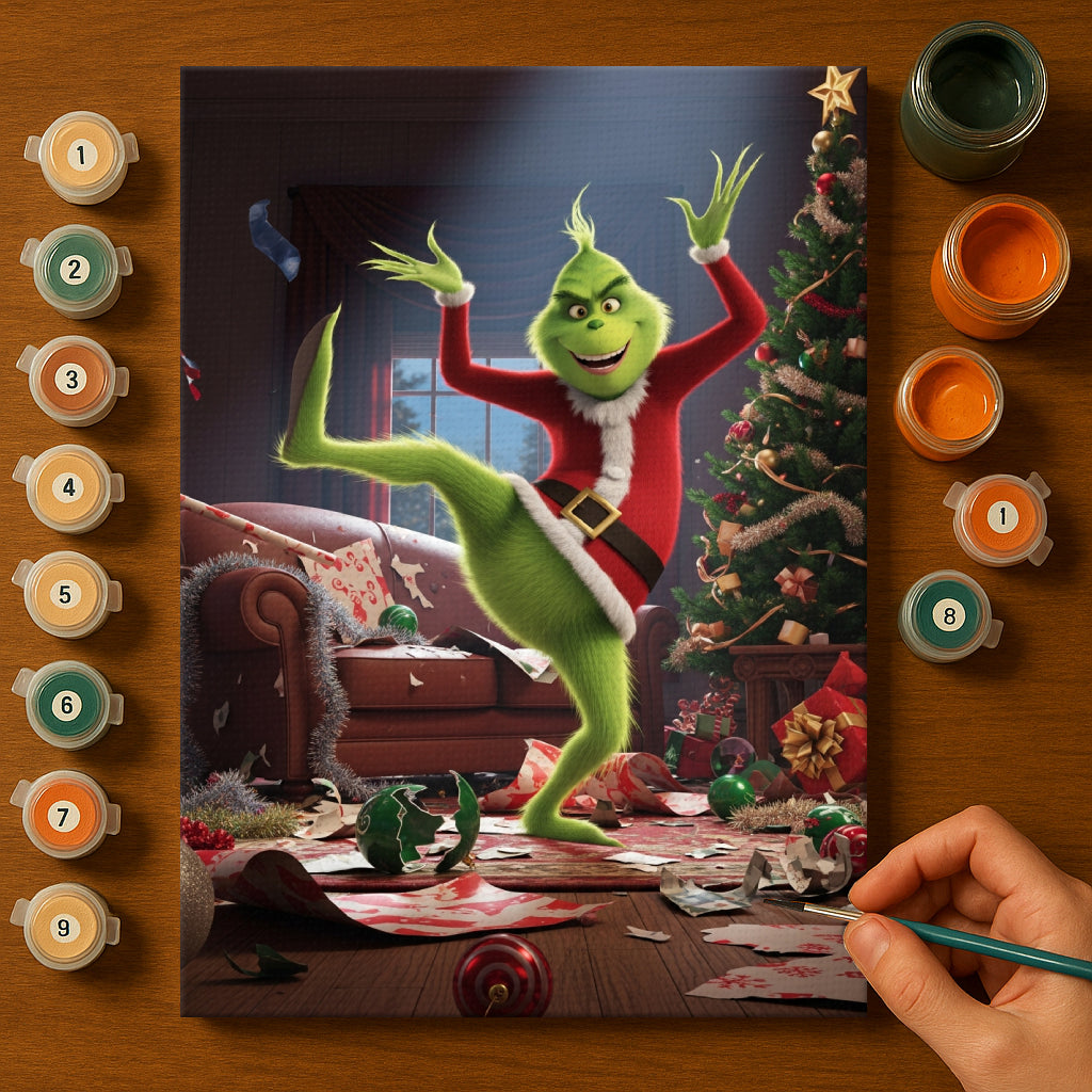 Colorful Christmas Joy #63 | Paint by Numbers Kit EasyArtJoy