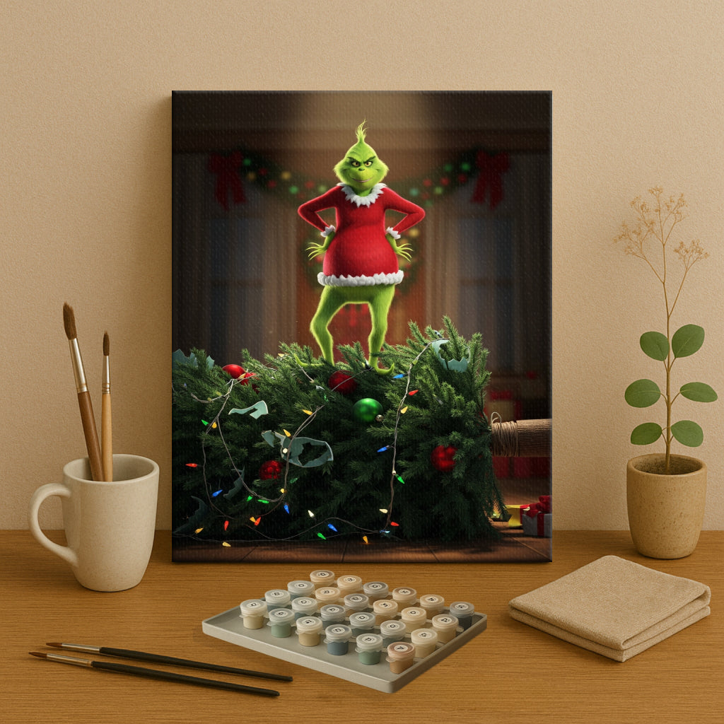 Colorful Christmas Joy #64 | Paint by Numbers Kit EasyArtJoy