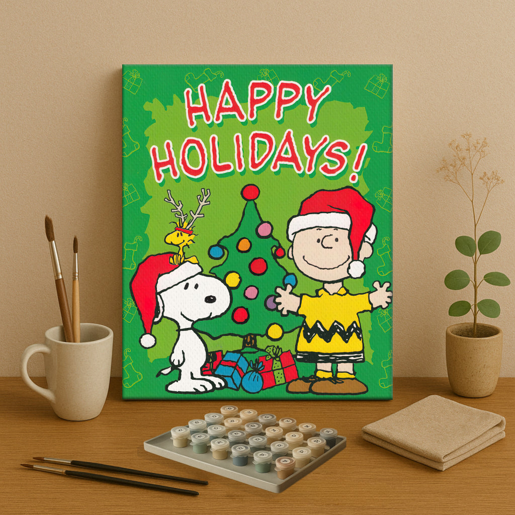 Colorful Christmas Joy #6 | Paint by Numbers Kit EasyArtJoy