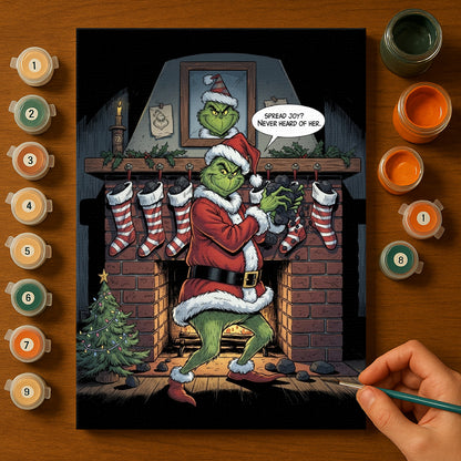 Colorful Christmas Joy #70 | Paint by Numbers Kit EasyArtJoy