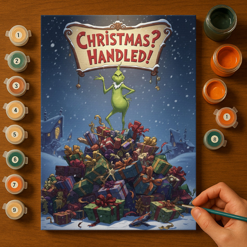 Colorful Christmas Joy #72 | Paint by Numbers Kit EasyArtJoy