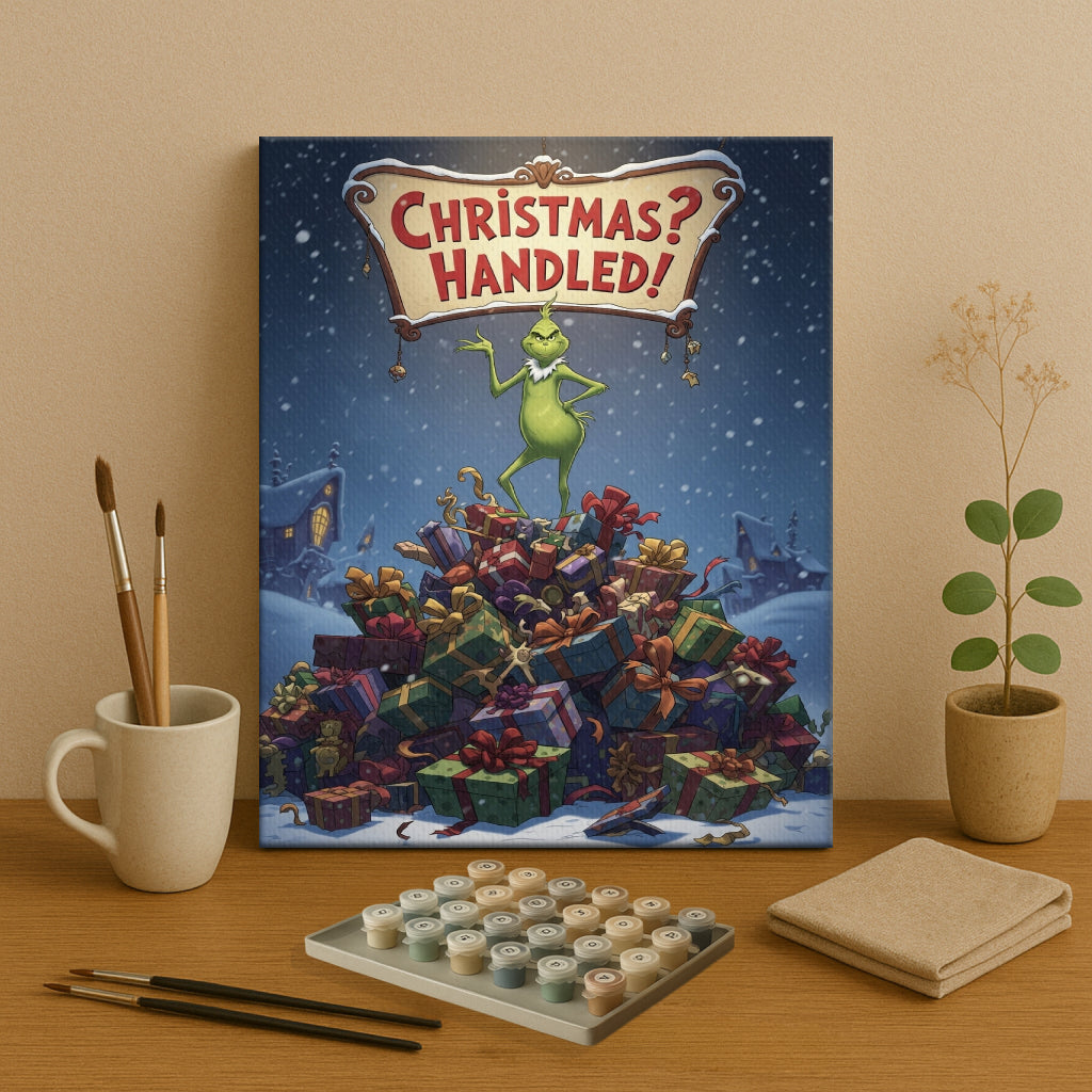 Colorful Christmas Joy #72 | Paint by Numbers Kit EasyArtJoy