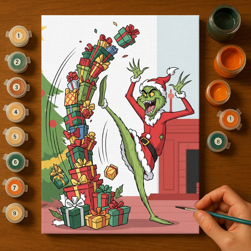 Colorful Christmas Joy #79 | Paint by Numbers Kit EasyArtJoy