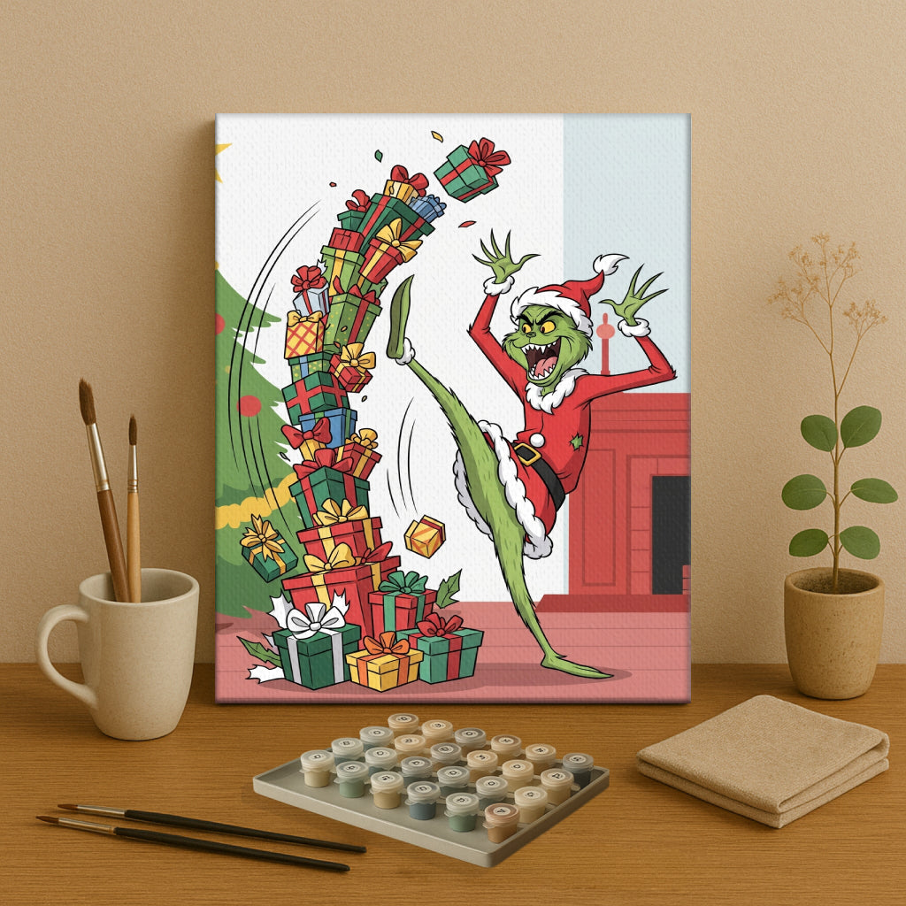 Colorful Christmas Joy #79 | Paint by Numbers Kit EasyArtJoy