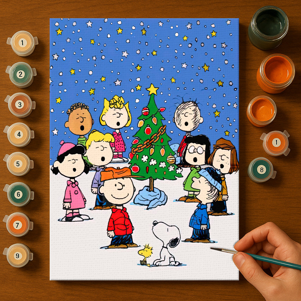 Colorful Christmas Joy #7 | Paint by Numbers Kit EasyArtJoy