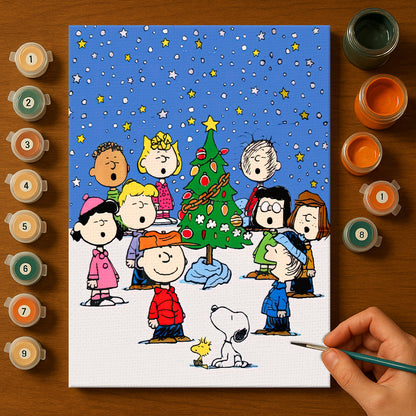 Colorful Christmas Joy #7 | Paint by Numbers Kit EasyArtJoy