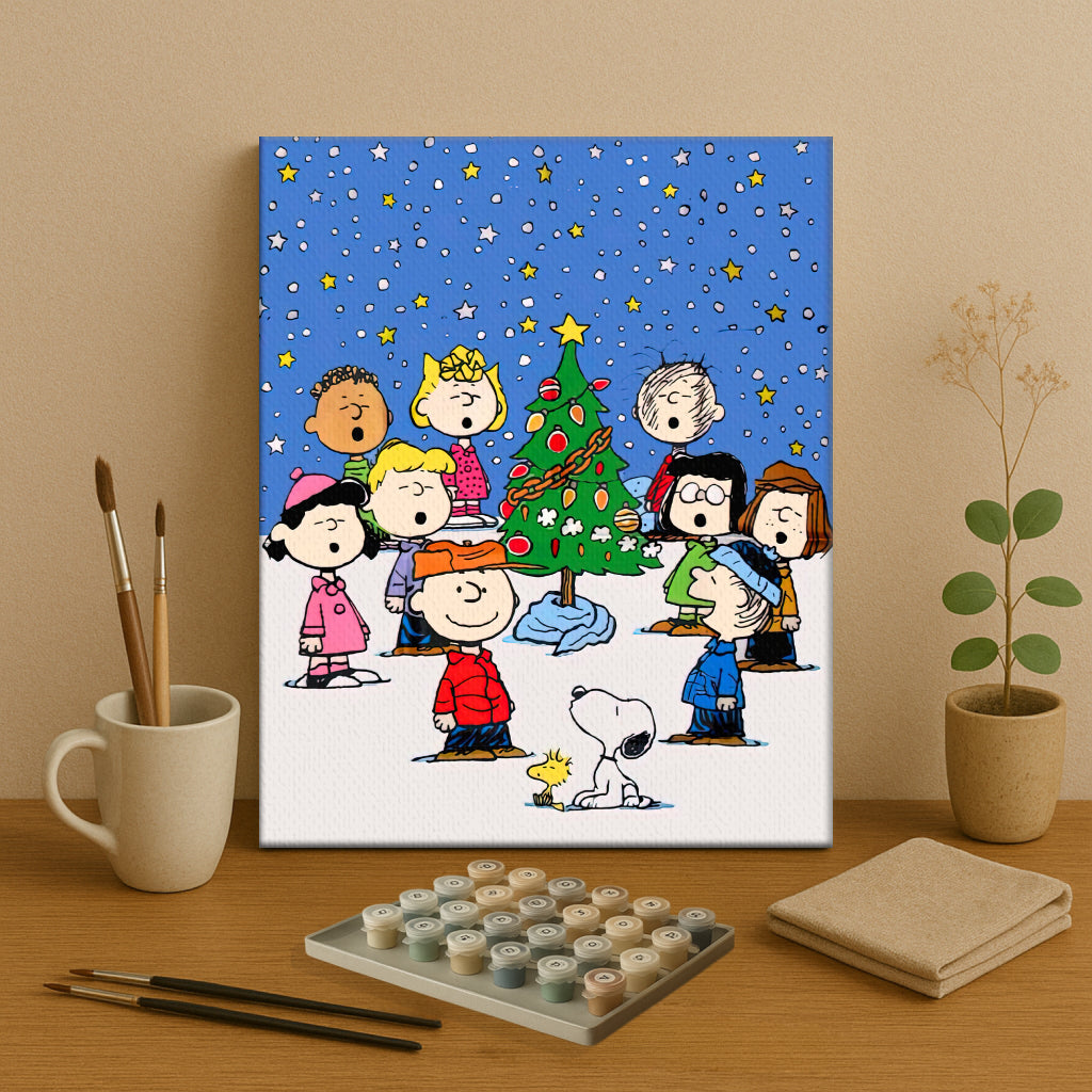 Colorful Christmas Joy #7 | Paint by Numbers Kit EasyArtJoy