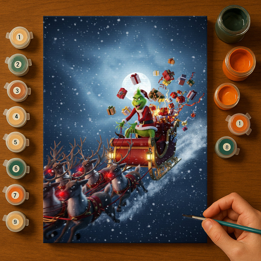 Colorful Christmas Joy #81 | Paint by Numbers Kit EasyArtJoy